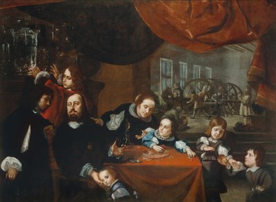 The Family of Precious Stone Cutter Dionysius Miseroni by Karel Škréta